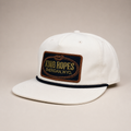 White King Ropes rope hat with embroidered Sheridan Wyoming patch