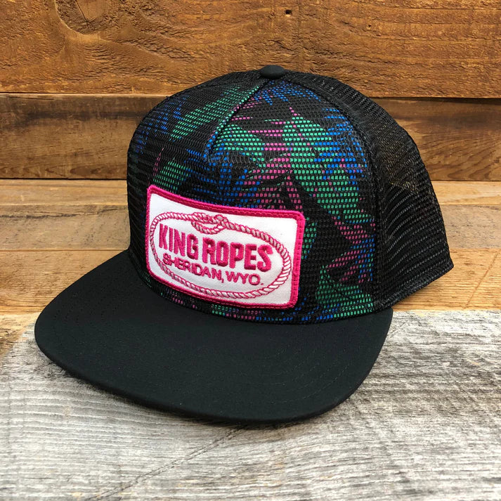 King Ropes Hawaii Trucker Hat - Black